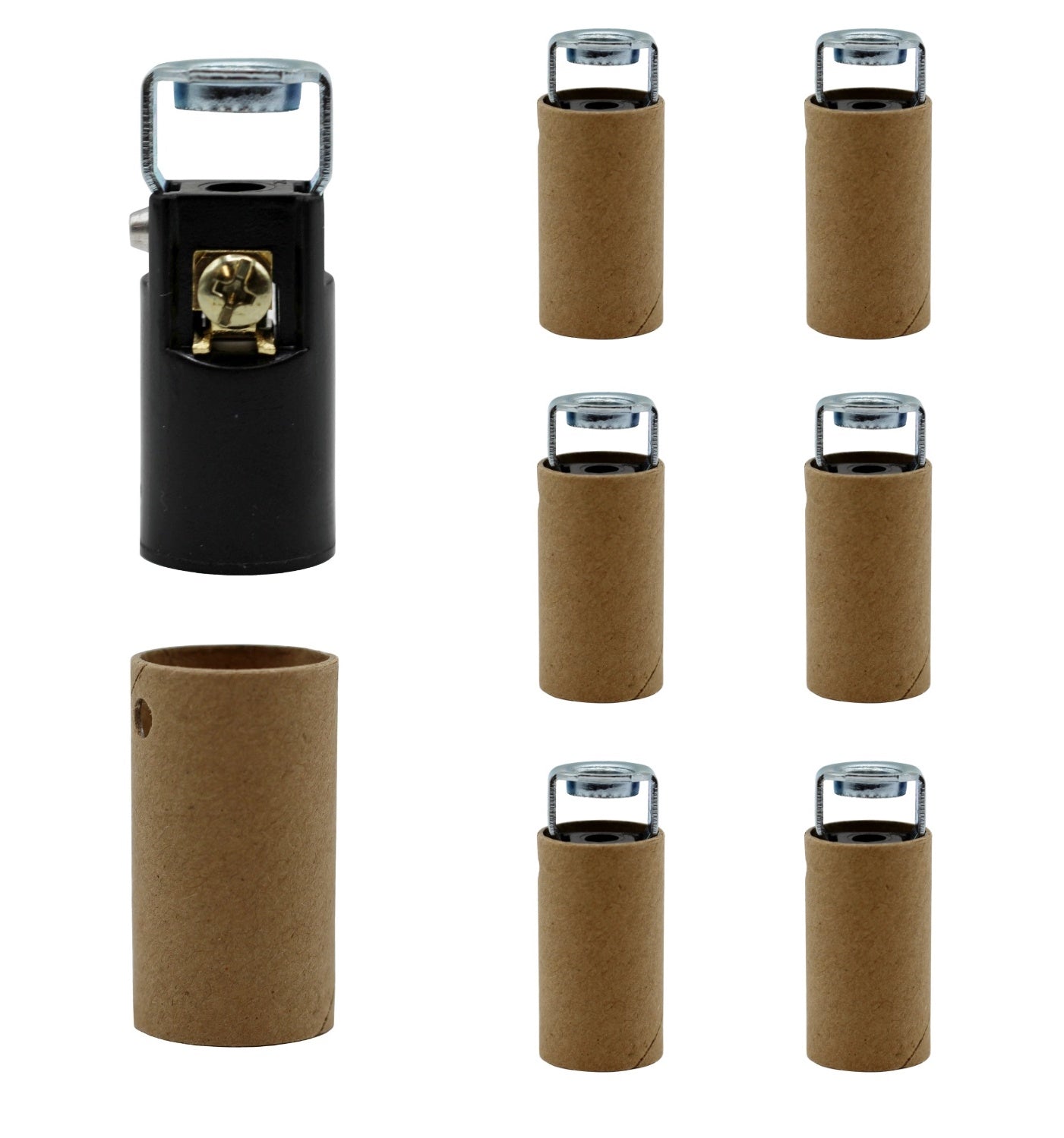 10025 Candelabra Base Keyless Phenolic Socket, 1-1/2 Inch High Overall, 1/8 IP - detail