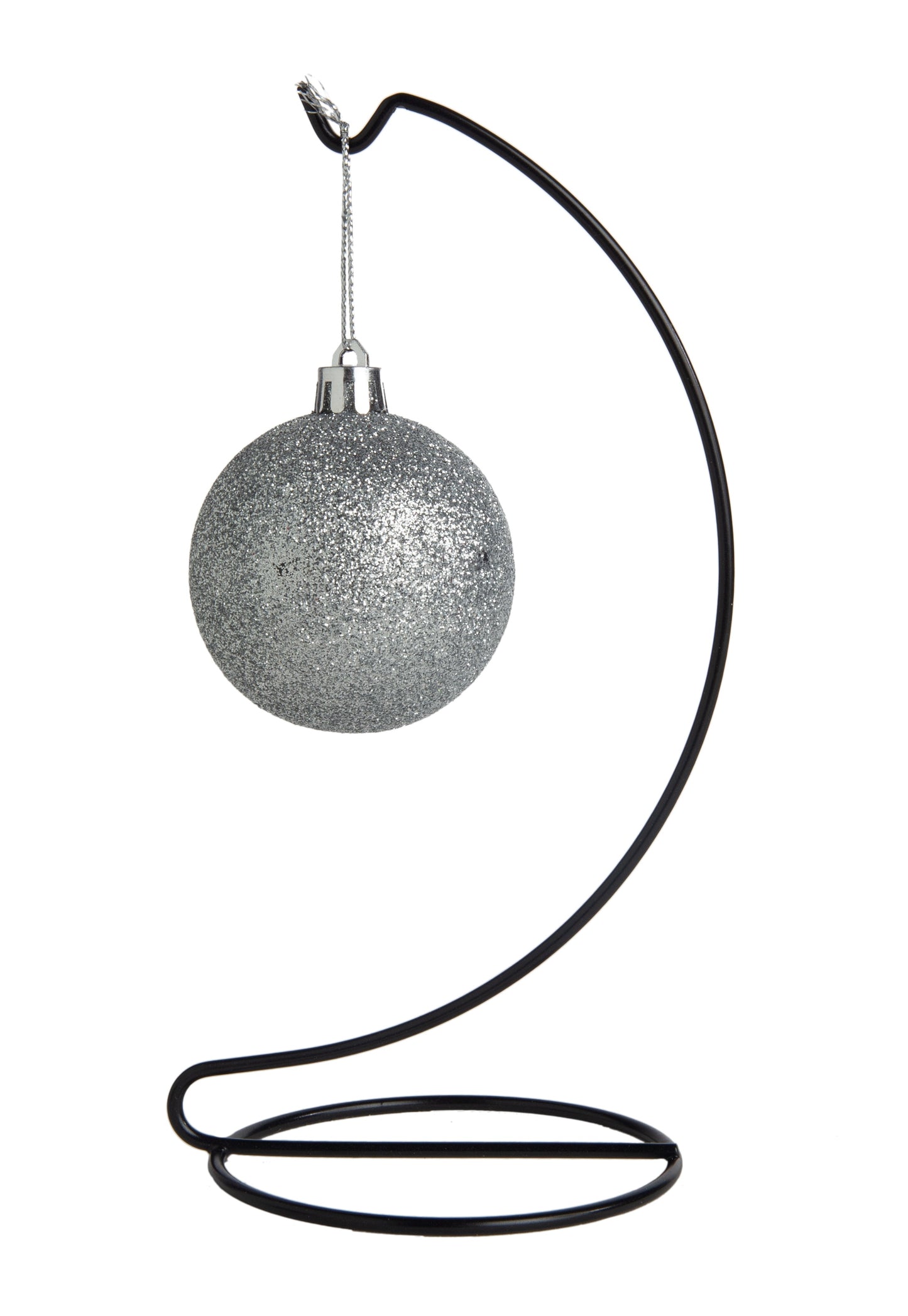 8 Inch Tall Black Plated Ornament Display Stand Hanger Holder for Displaying - view 5