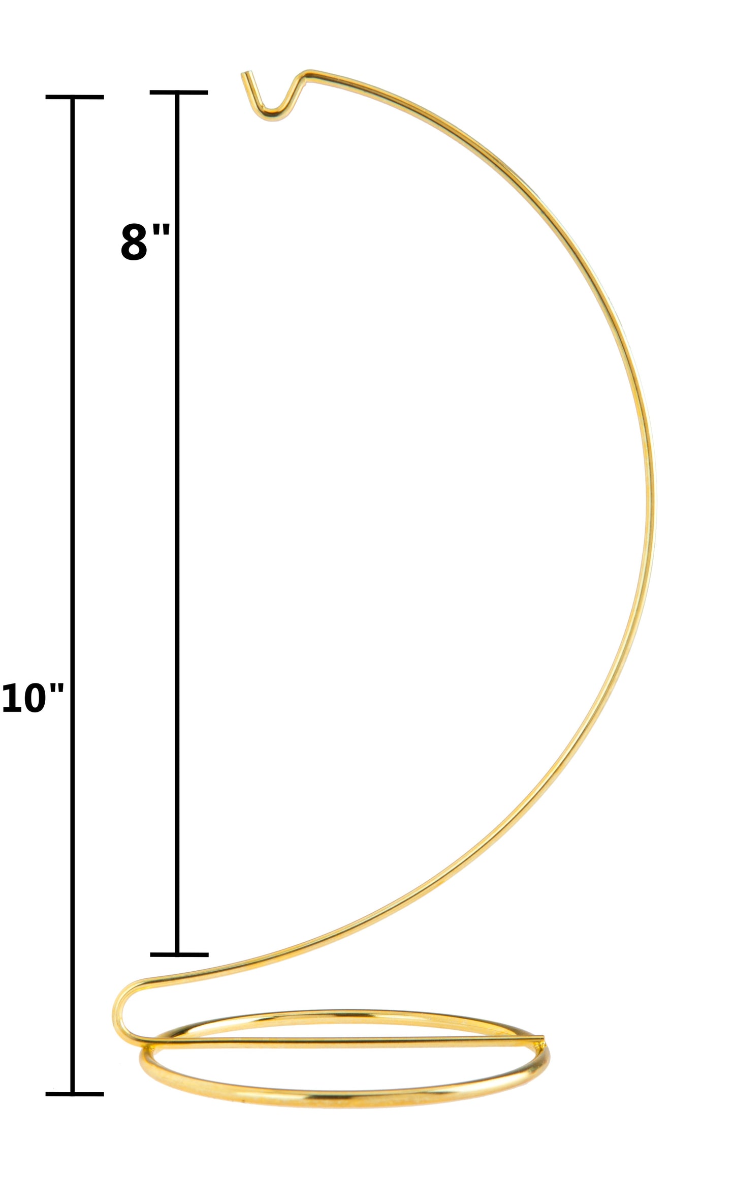 10 Inch Tall Gold Wire Ornament Display Hanger Stands for Displaying Ball - detail