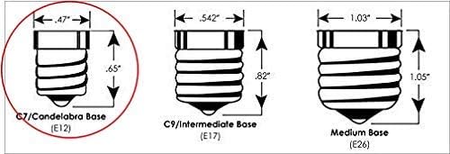 Adjustable E12 Candelabra Sockets for Chandeliers, 3.25 to 4.75 Inch - 2 Pack