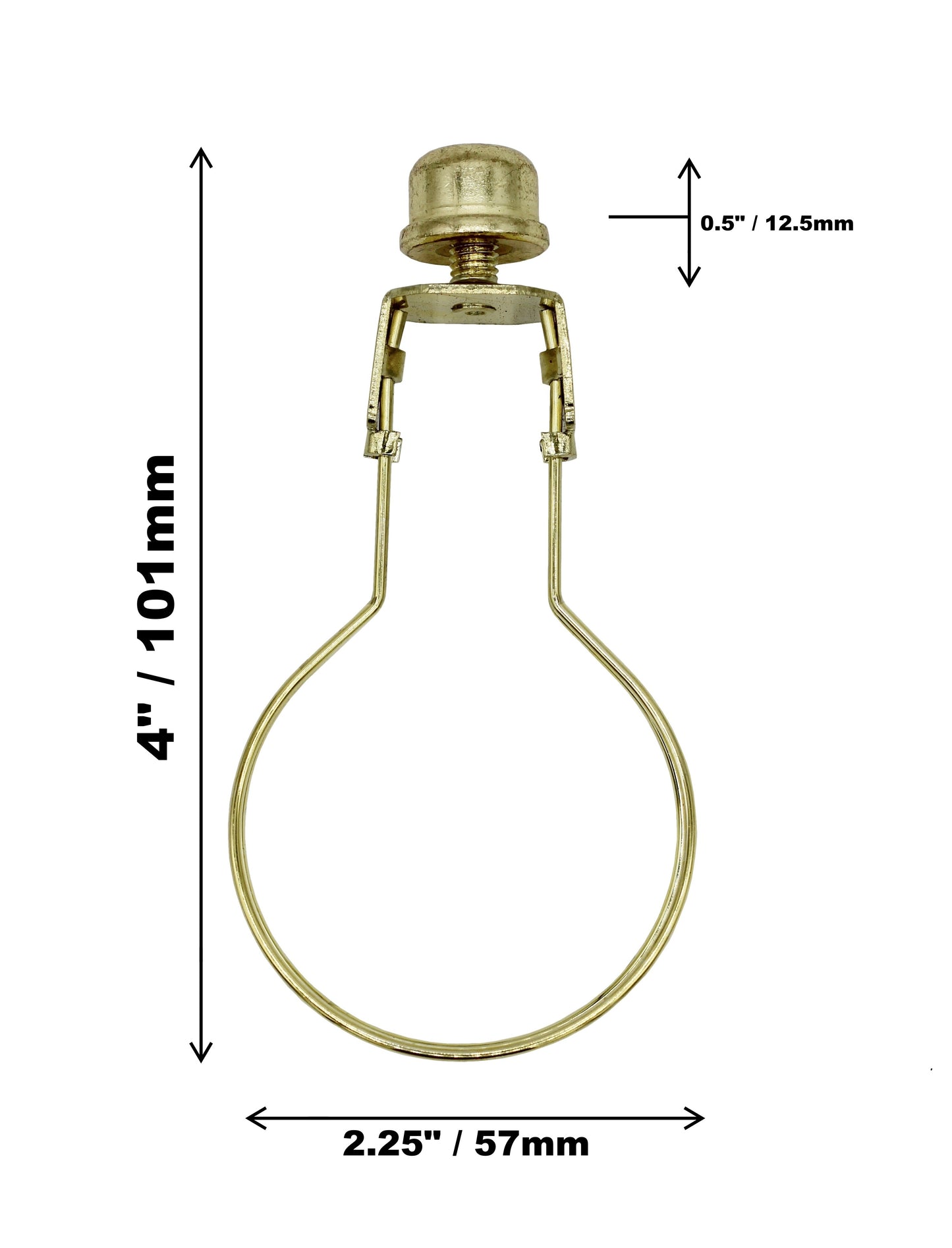 Lamp Shade Clip Adapter with Silicone Sleeves & Finial