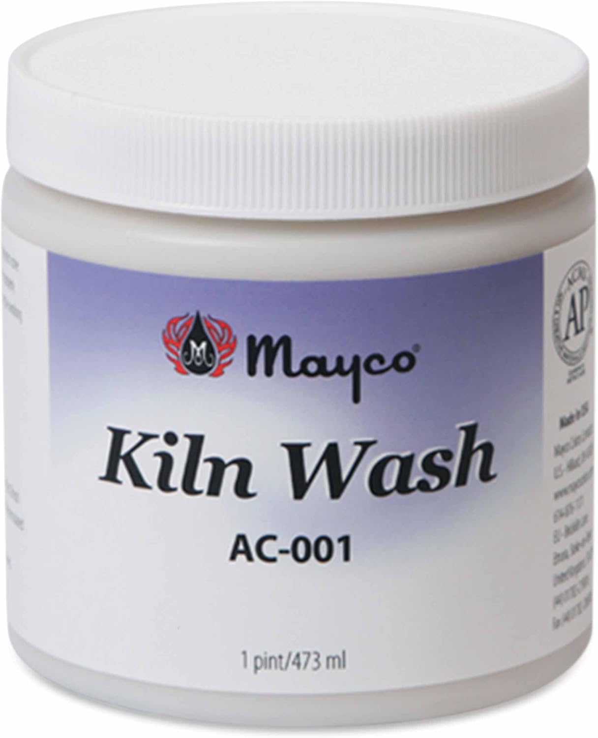 Kiln Wash AC-001, Ready to Use Liquid, Pint Jar, Made in USA