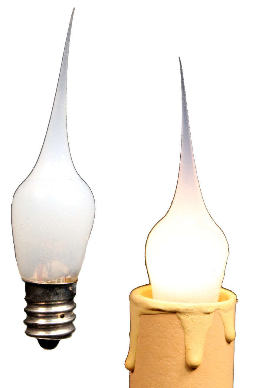 3 Watt Mini Country Style Silicone Dipped Candle Light Bulbs, Great for Night - for night light