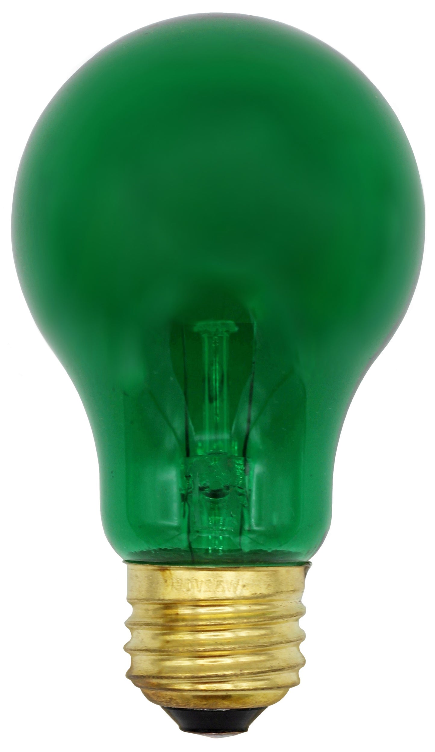 4 Pack A19 Holiday Light Bulbs – 2 Red and 2 Green Medium Base Incandescent - detail