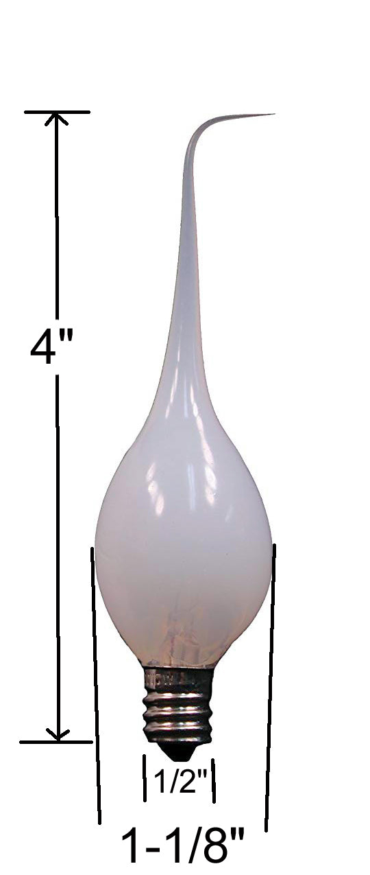 6-Pack, Silicone Dipped Candle Light Bulbs, 7 Watt, Longer Life Country Style, - view 5