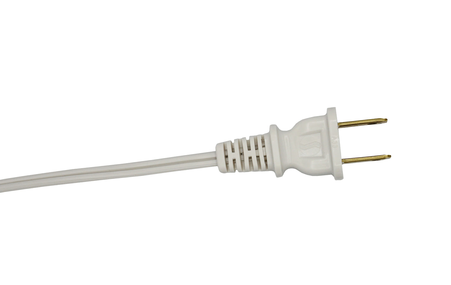 Lamp Cord With Polarized End Plug, Stripped Tips Ready For Wiring -8 Foot White - detail