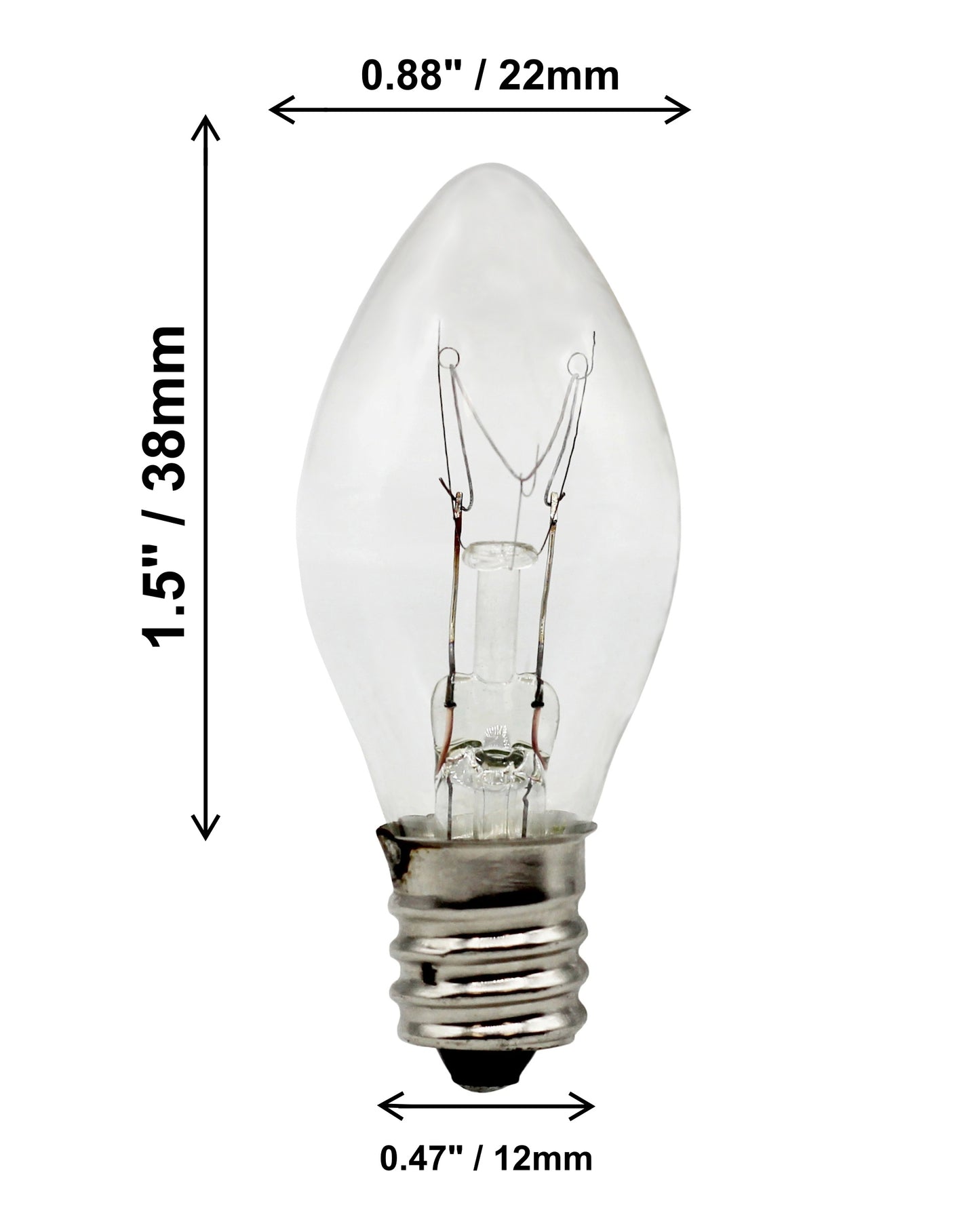 White Plug In Night Light Kits with On/Off Switch, 4 Watt Bulbs and Metal Shade Clips - 4 Pack