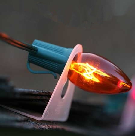Projectpak Shingle Tab Light Clip for Christmas Lights, Fits C9 C7 for Hanging - close-up