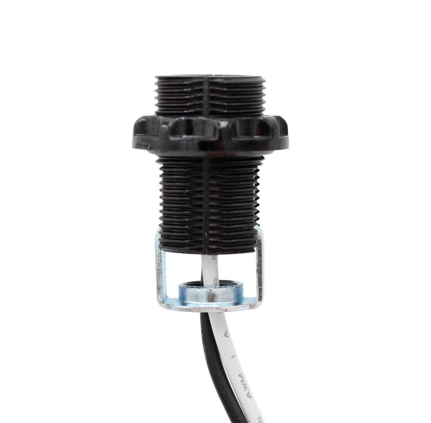 4 Pack - E12 Candelabra Socket with 12" Leads, External Threading, Hickey and - detail