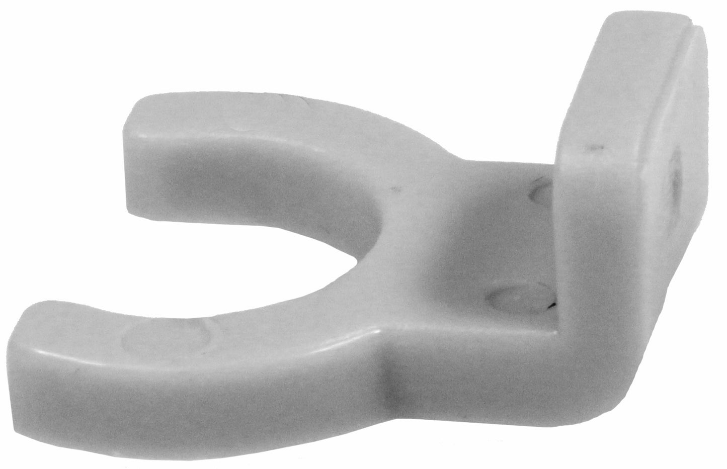 White Plastic Mounting Bracket for Night Light Shade - Clips onto Night Light - side view
