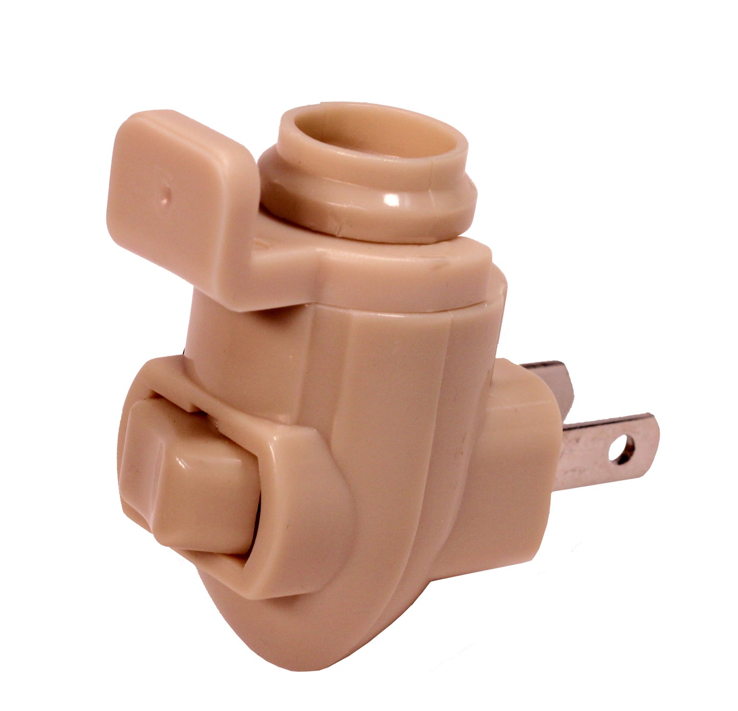Ivory Plastic Mounting Bracket for Night Light Shade - Clips onto Night Light - detail