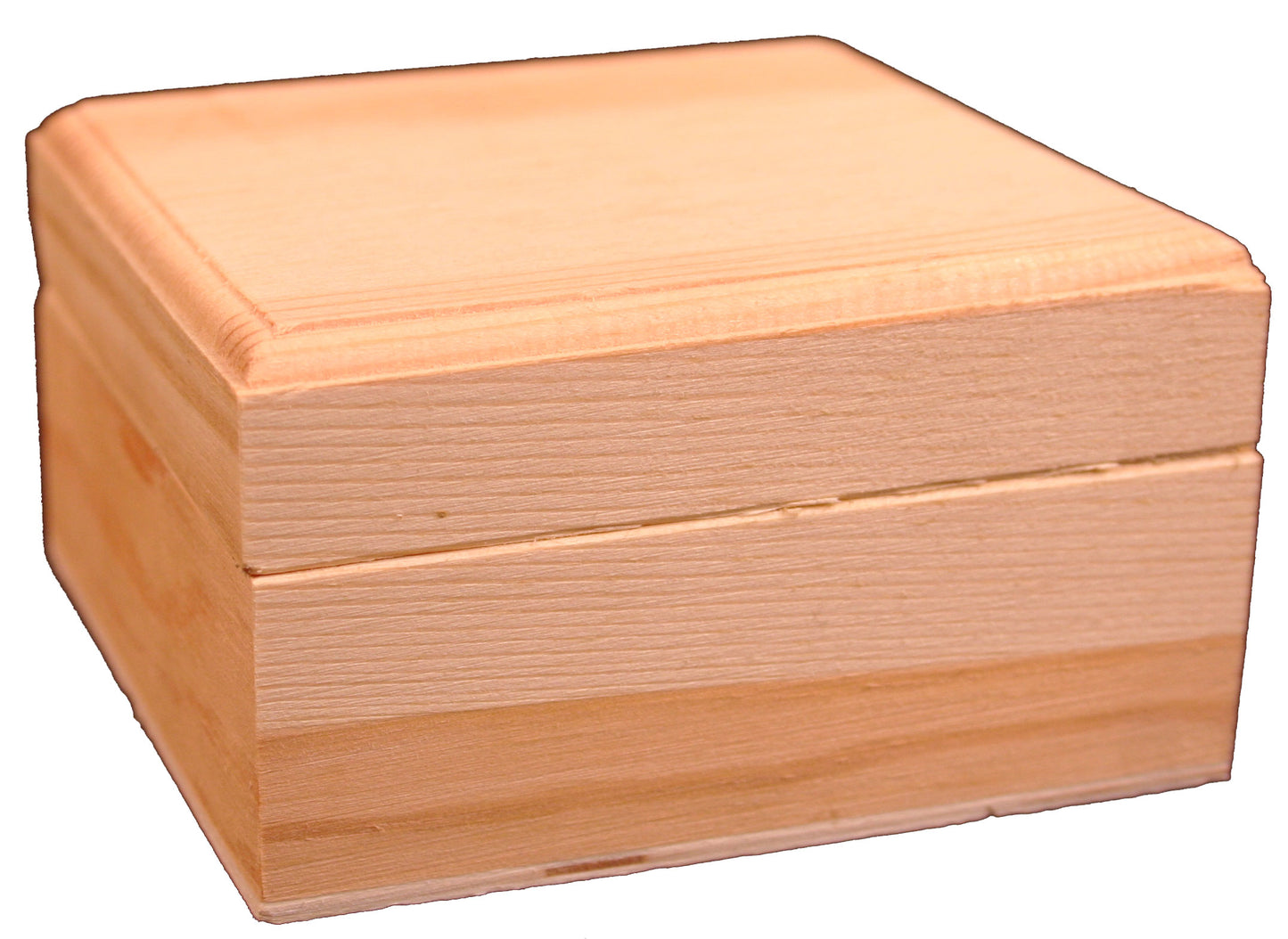 Creative Hobbies Mini Wood Craft Box 3.5 Inch - Case Pack of 144 Pieces - - side view