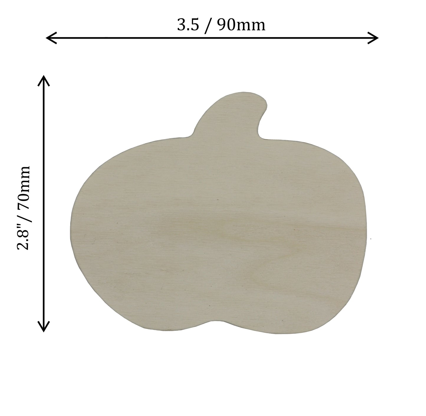 Creative Hobbies Unfinished Wood Pumpkin Cutout Shapes, Ready to Paint or - detail