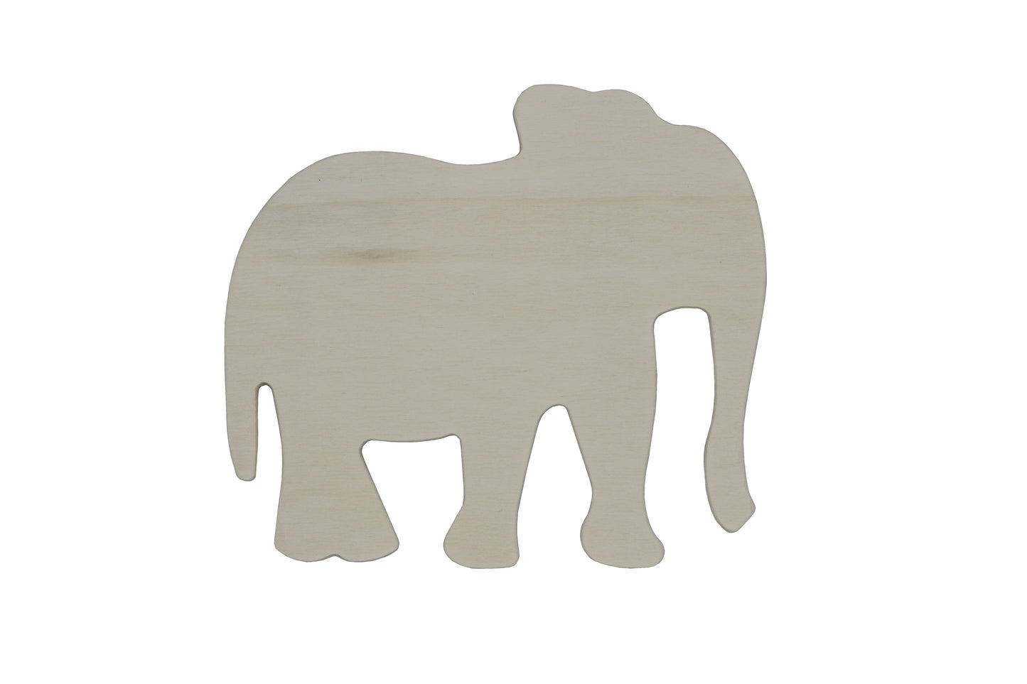 4 Inch Unfinished Wooden Elephant Shapes, Pack of 12, Ready to Paint or Decorate - detail