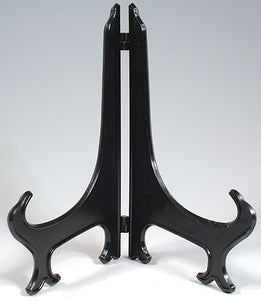 6.5" TALL BLACK PLATE DISPLAY EASEL STAND HOLDERS GREAT FOR DINNER PLATES-12 PCS - plastic