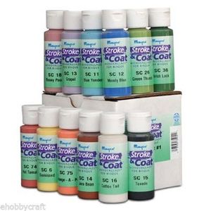 Mayco Stroke & Coat Wonderglaze for Bisque, Set 1 - 2 oz Jars - Set of 12 Colors - ceramic bisque