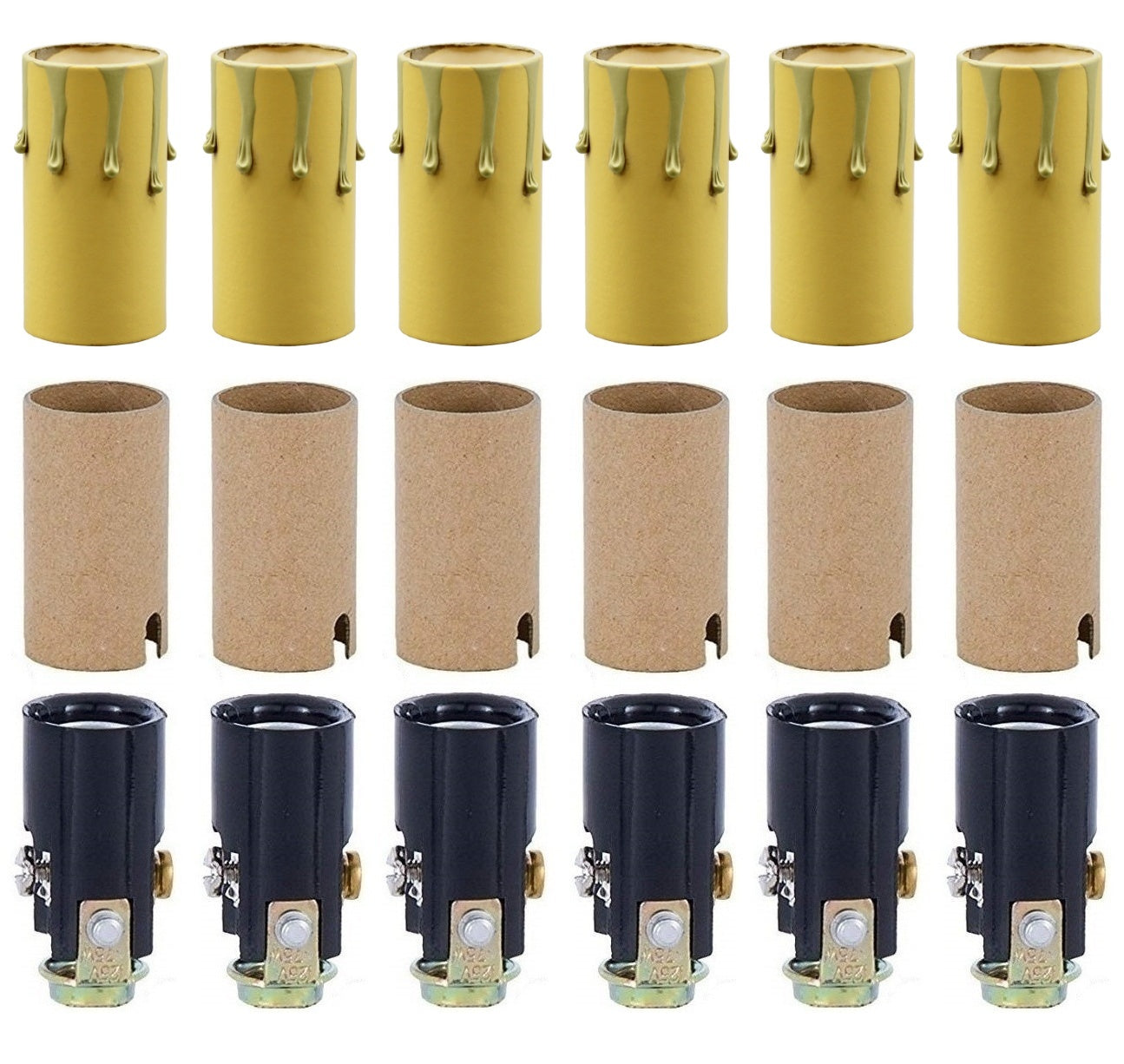 Copy of Chandelier Lighting Fixture Socket Kit, Adjustable Height Candelabra - for candle