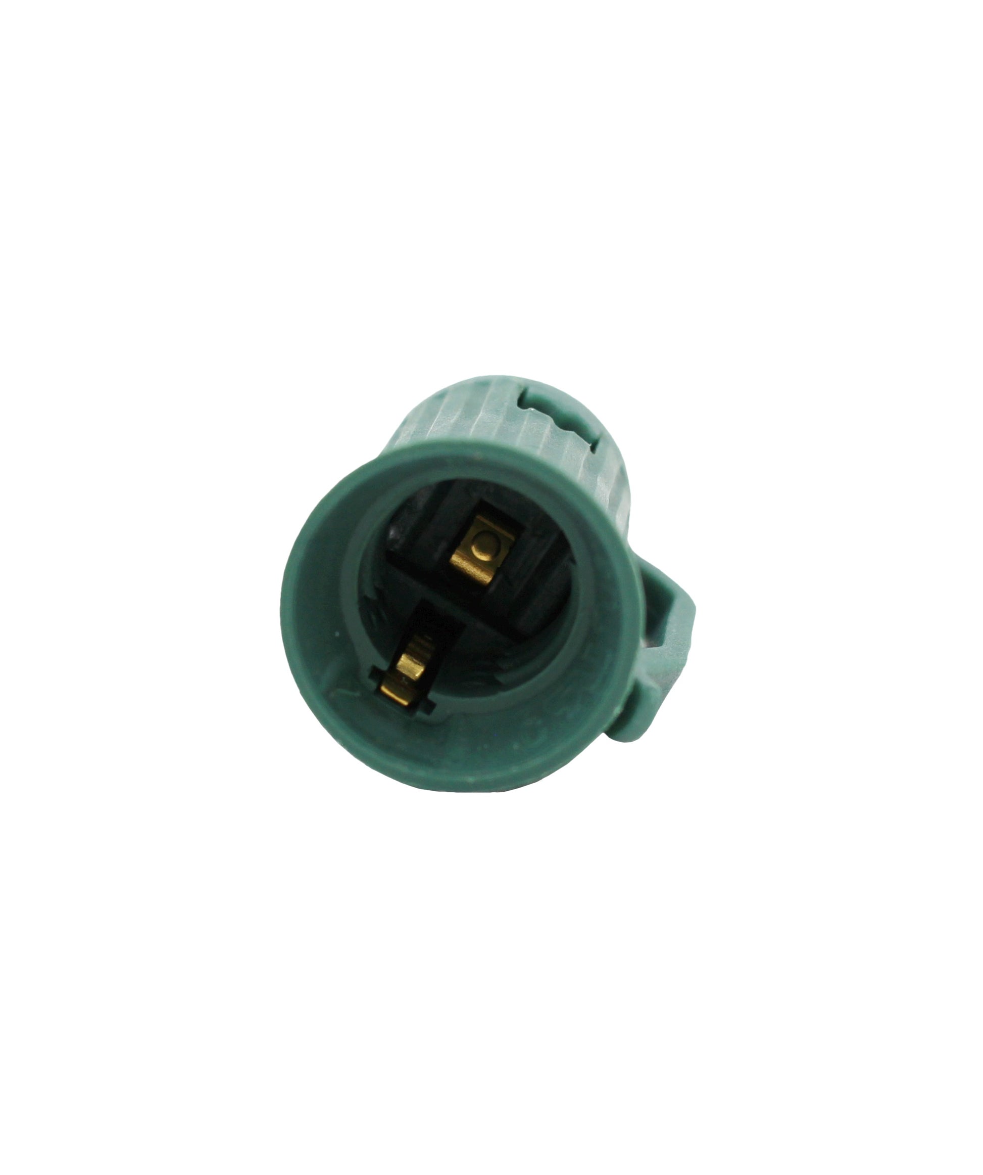 Green C7 Replacement Sockets for Christmas Lights, Outdoor Light Socket for - close-up