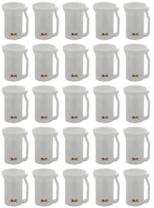 White C7 Replacement Sockets for Christmas Lights, Outdoor Light Socket for - plastic