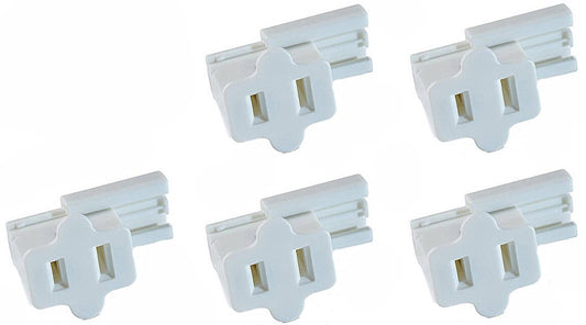 White SPT-1 Female Slip On Plug, Zip Plug, Vampire Plug, Gilbert Plug, Slide - for christmas