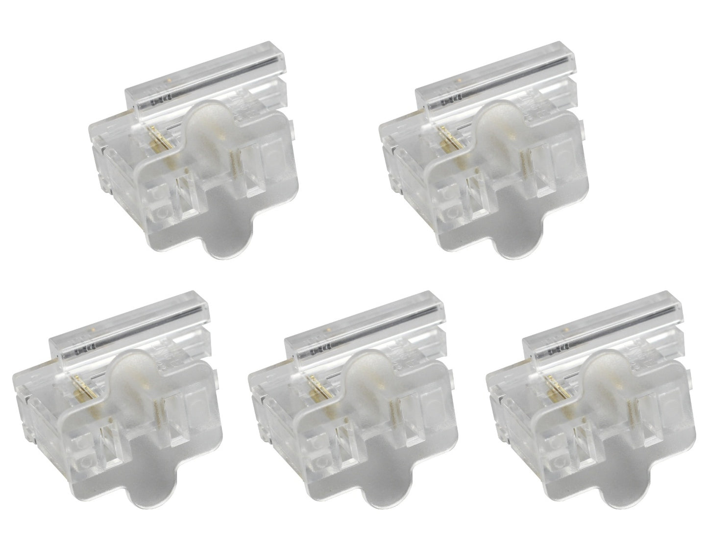 Clear SPT-1 Female Slip On Plug, Zip Plug, Vampire Plug, Gilbert Plug, Slide - for christmas