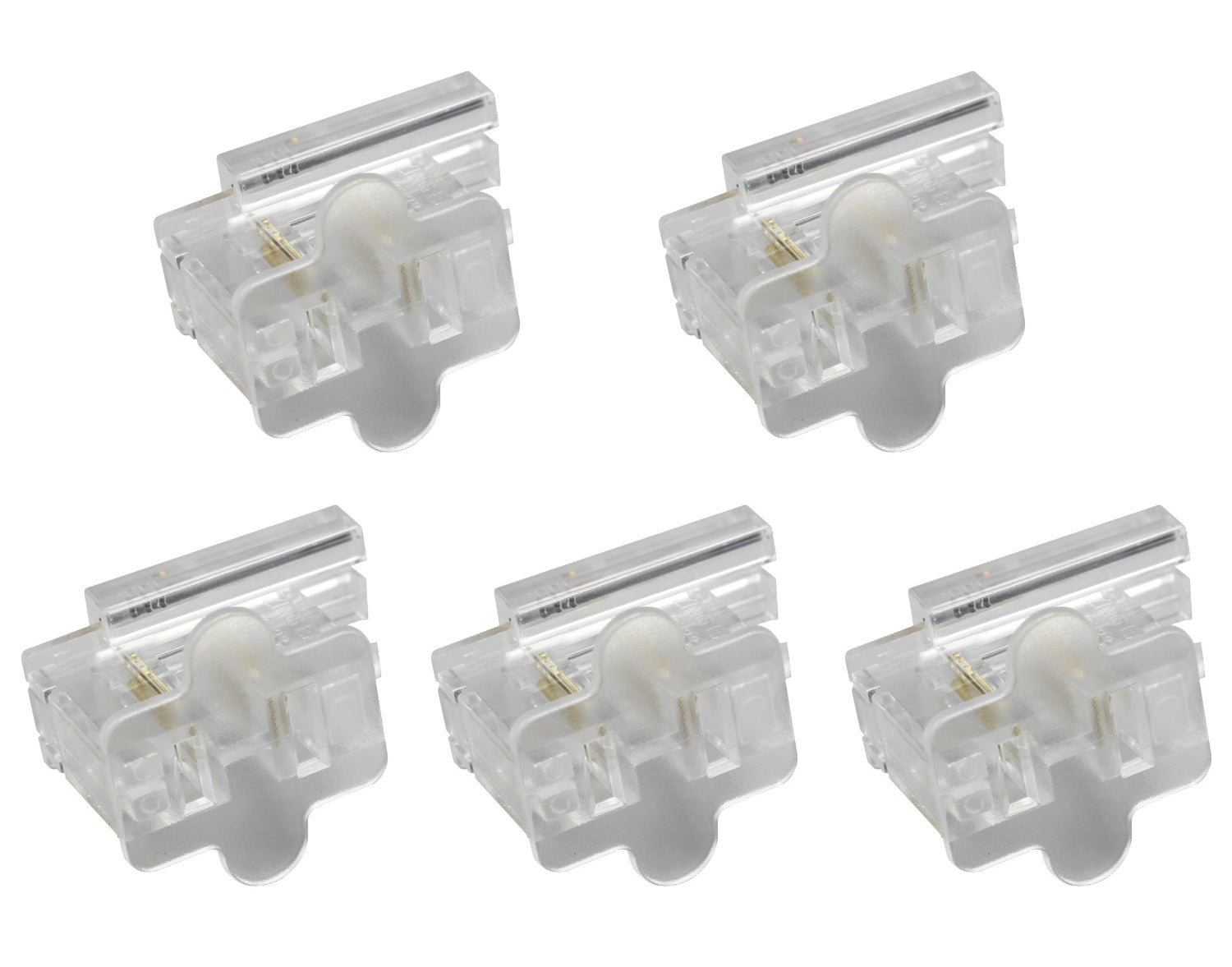 Clear SPT-1 Female Slip On Plug, Zip Plug, Vampire Plug, Gilbert Plug, Slide - for christmas