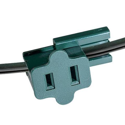 Green SPT-1 Female Slip On Plug, Zip Plug, Vampire Plug, Gilbert Plug, Slide - close-up