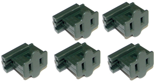 Green SPT-1 Female Slip On Plug, Zip Plug, Vampire Plug, Gilbert Plug, Slide - for christmas