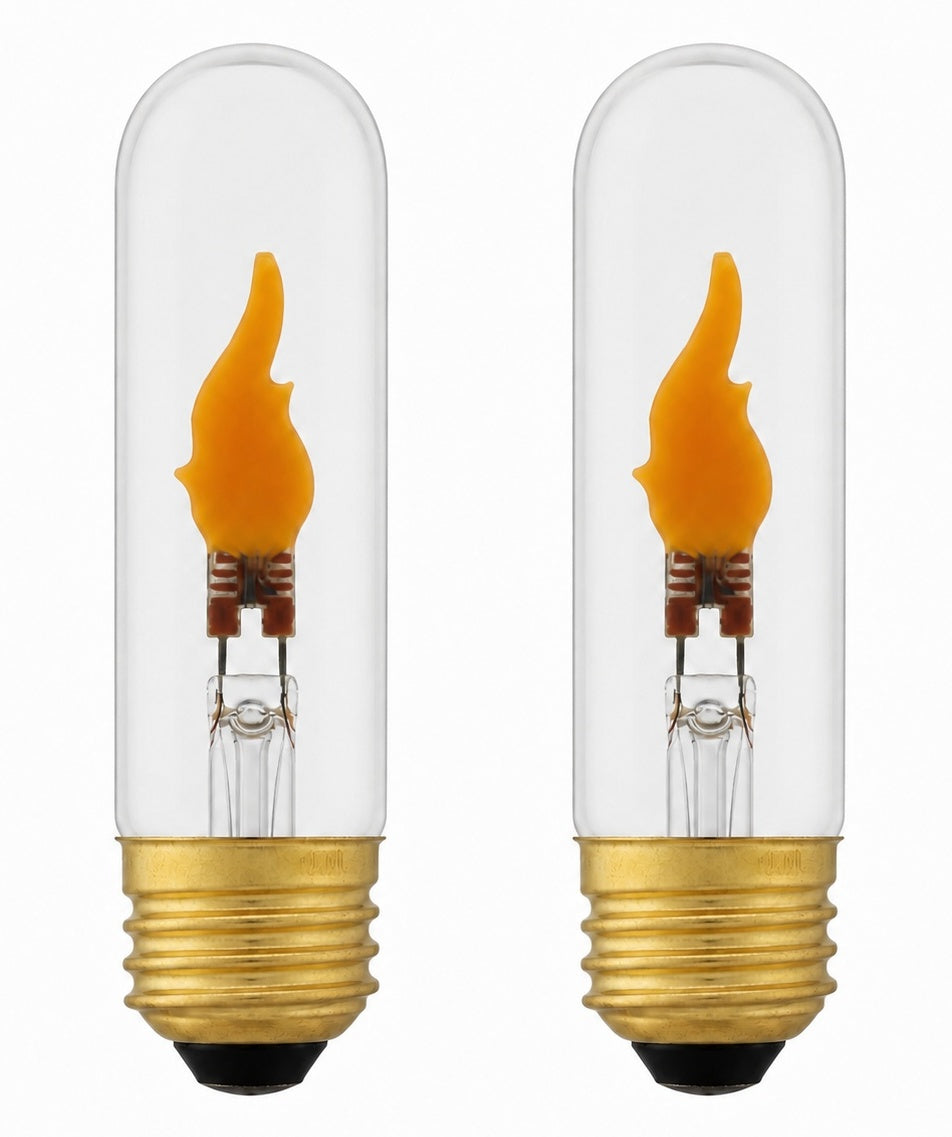 Creative Hobbies LED Flicker Bulbs, E26 Medium Base, 2 Pack
