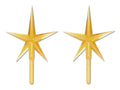 Ceramic Christmas Tree Gold Star Topper