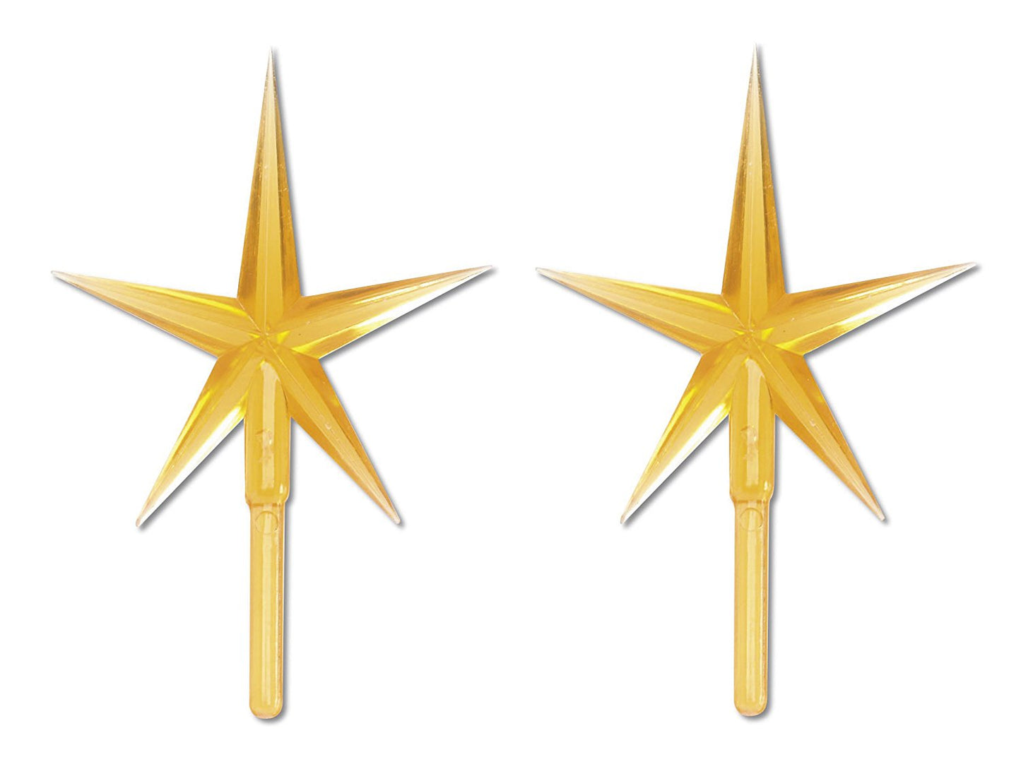 Ceramic Christmas Tree Gold Star Topper - porcelain, for halloween