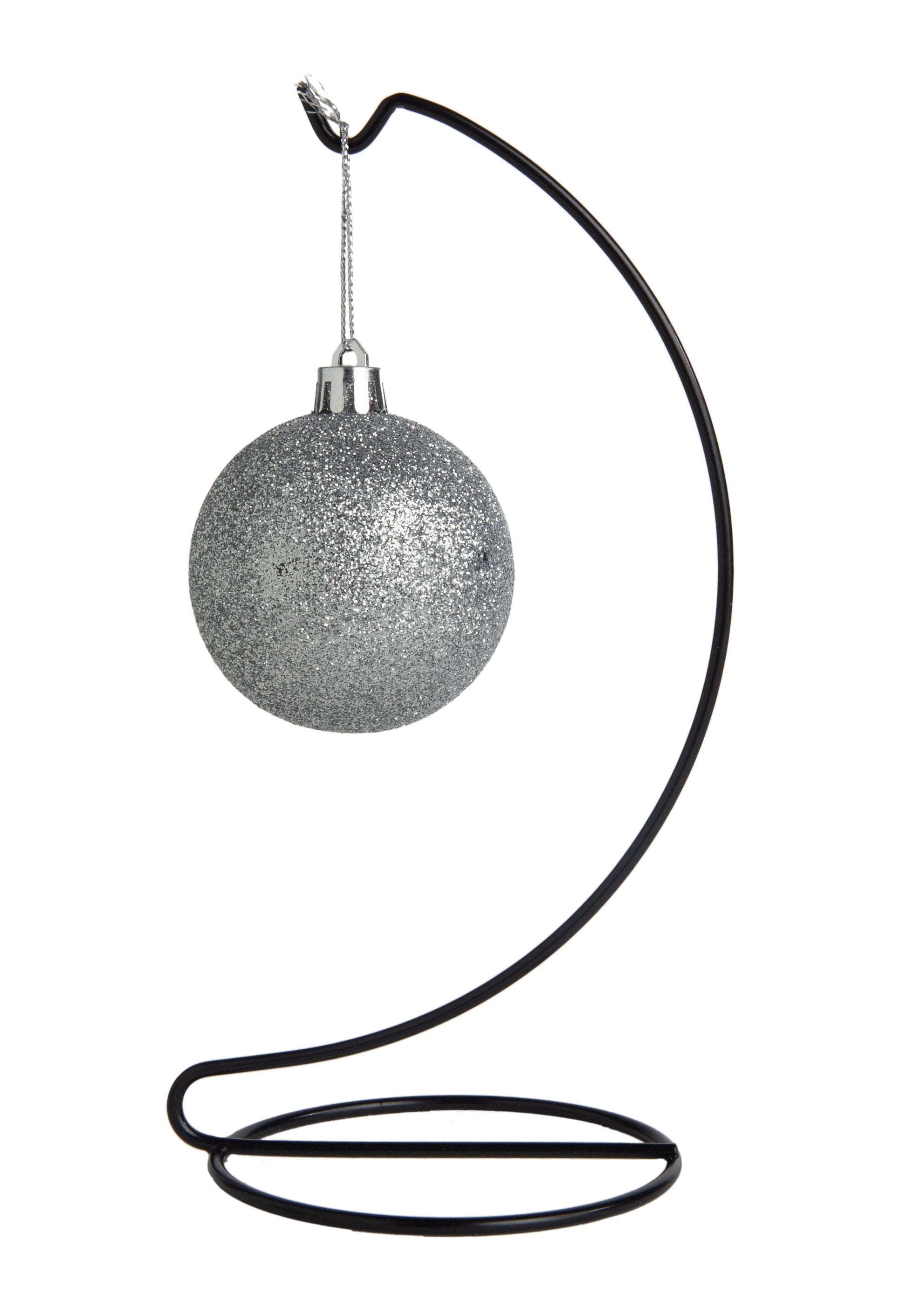 8 Inch Tall Black Plated Ornament Display Stand Hanger Holder for Displaying - view 5