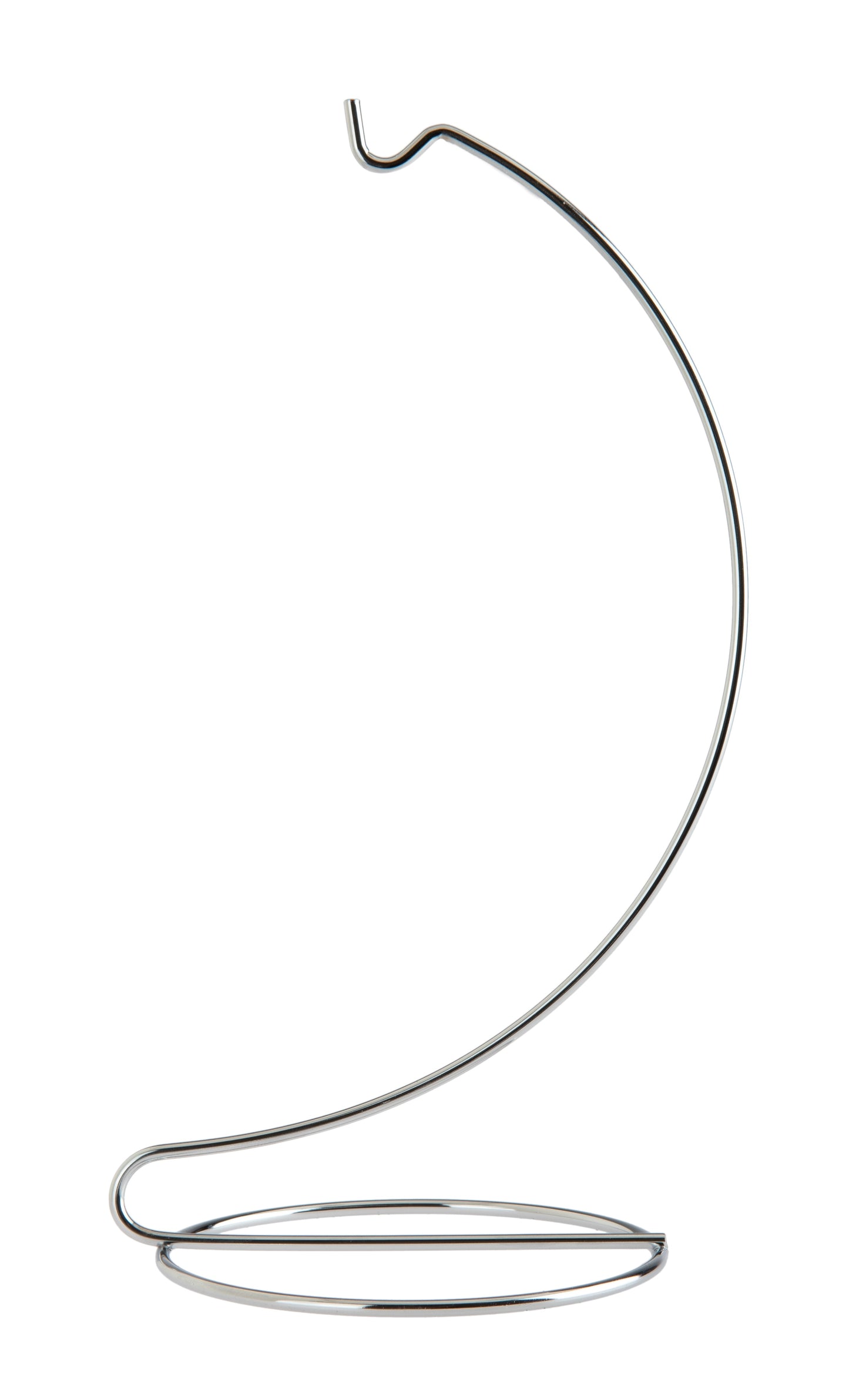 8 Inch Tall Silver Ornament Display Stand Hanger Holder, Pack of 3 Stands - side view