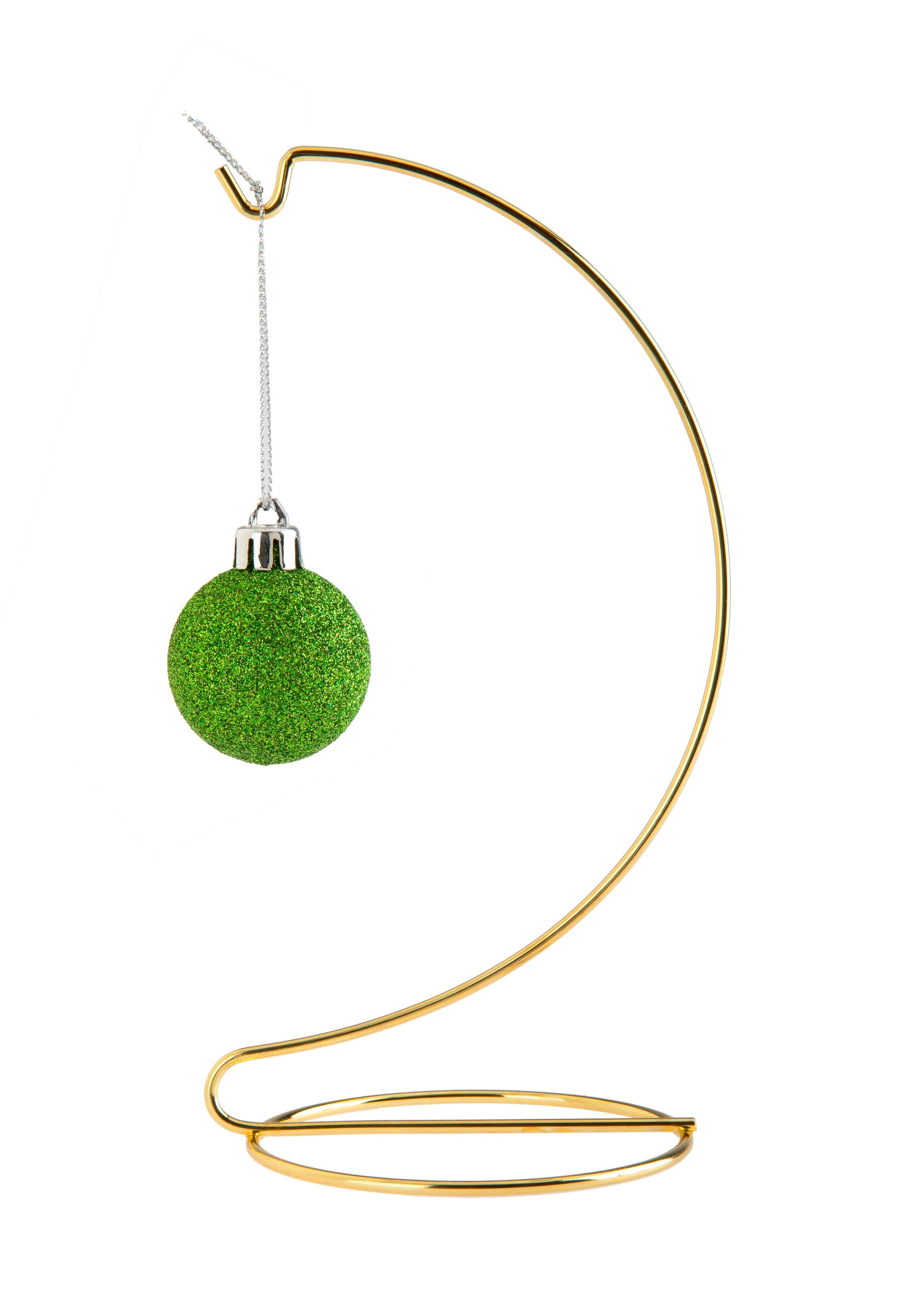 11 Inch Tall Gold Metal Ornament Display Hanger Stands for Displaying Christmas - detail