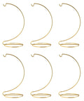 Ornament Display Stand Hanger Holder 8 Inch Tall Gold - Pack of 12 Stands