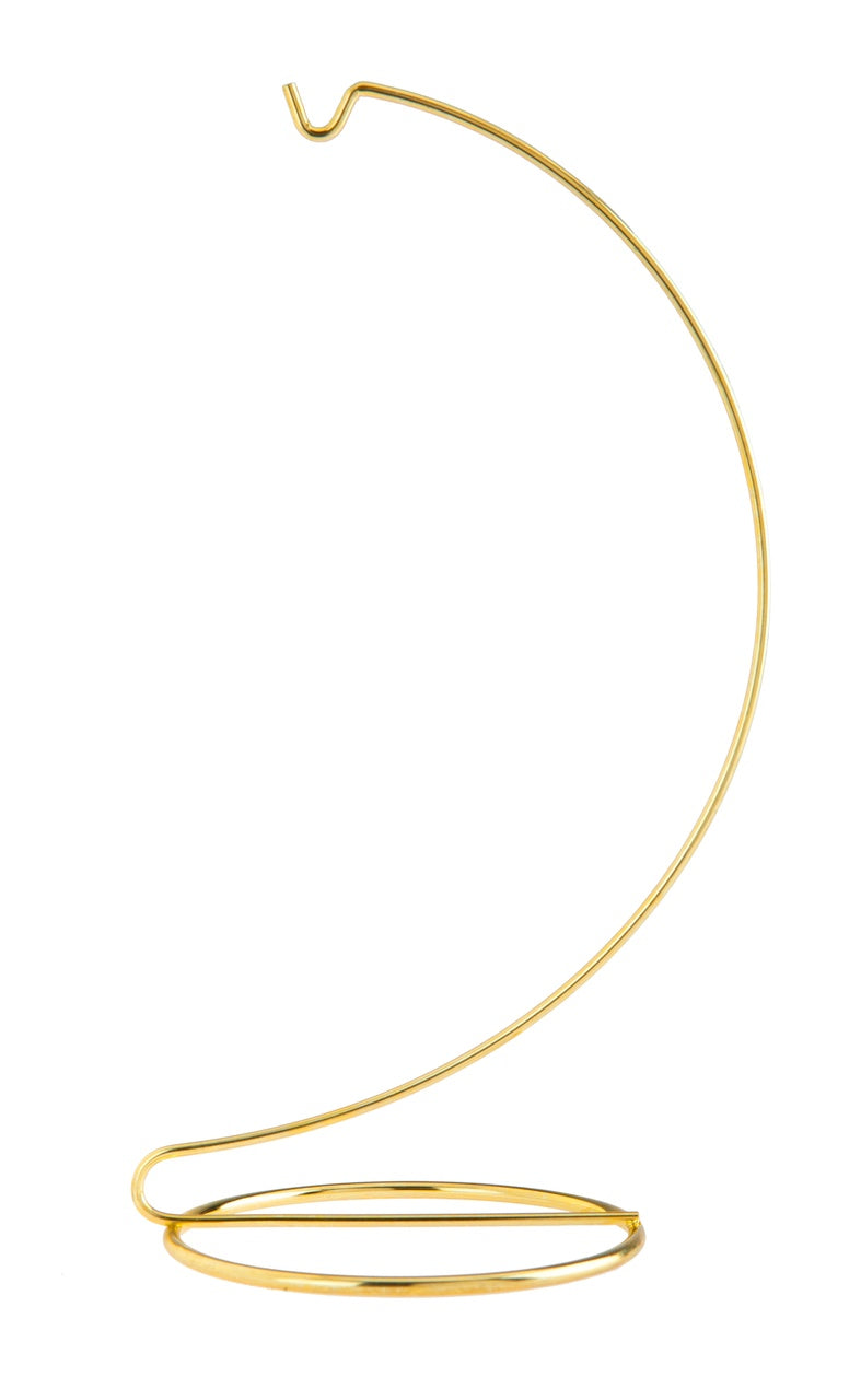 11 Inch Tall Gold Metal Ornament Display Hanger Stands for Displaying Christmas - close-up