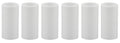 Creative Hobbies 1 3/4 Inch Tall White Plastic Candle Covers Sleeves Chandelier Socket Covers - Set of 6 - Candelabra Base