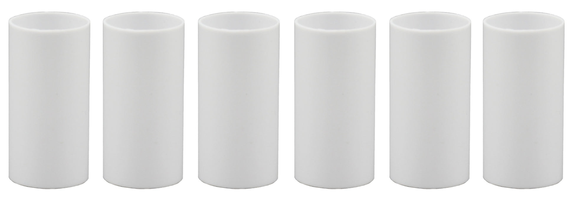 Creative Hobbies 1 3/4 Inch Tall White Plastic Candle Covers Sleeves Chandelier
