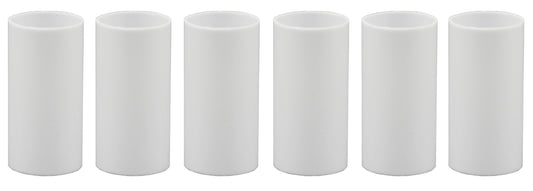 Creative Hobbies 1 3/4 Inch Tall White Plastic Candle Covers Sleeves Chandelier