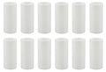 Creative Hobbies 2 Inch Tall White Plastic Candle Covers Sleeves Chandelier Socket Covers - Pack of 12 - Slip Over E12 Candelabra Base Sockets
