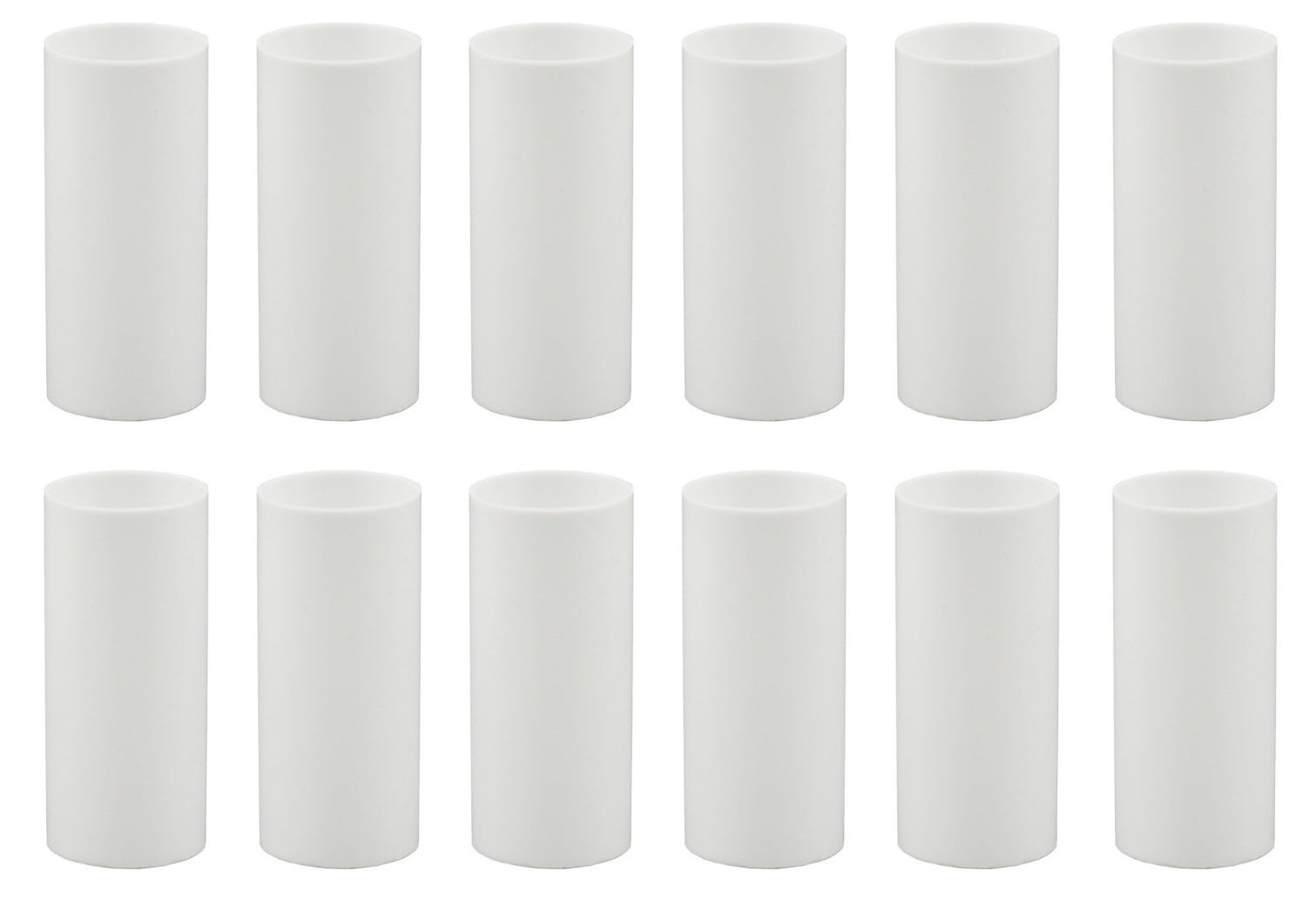 Creative Hobbies 2 Inch Tall White Plastic Candle Covers Sleeves Chandelier
