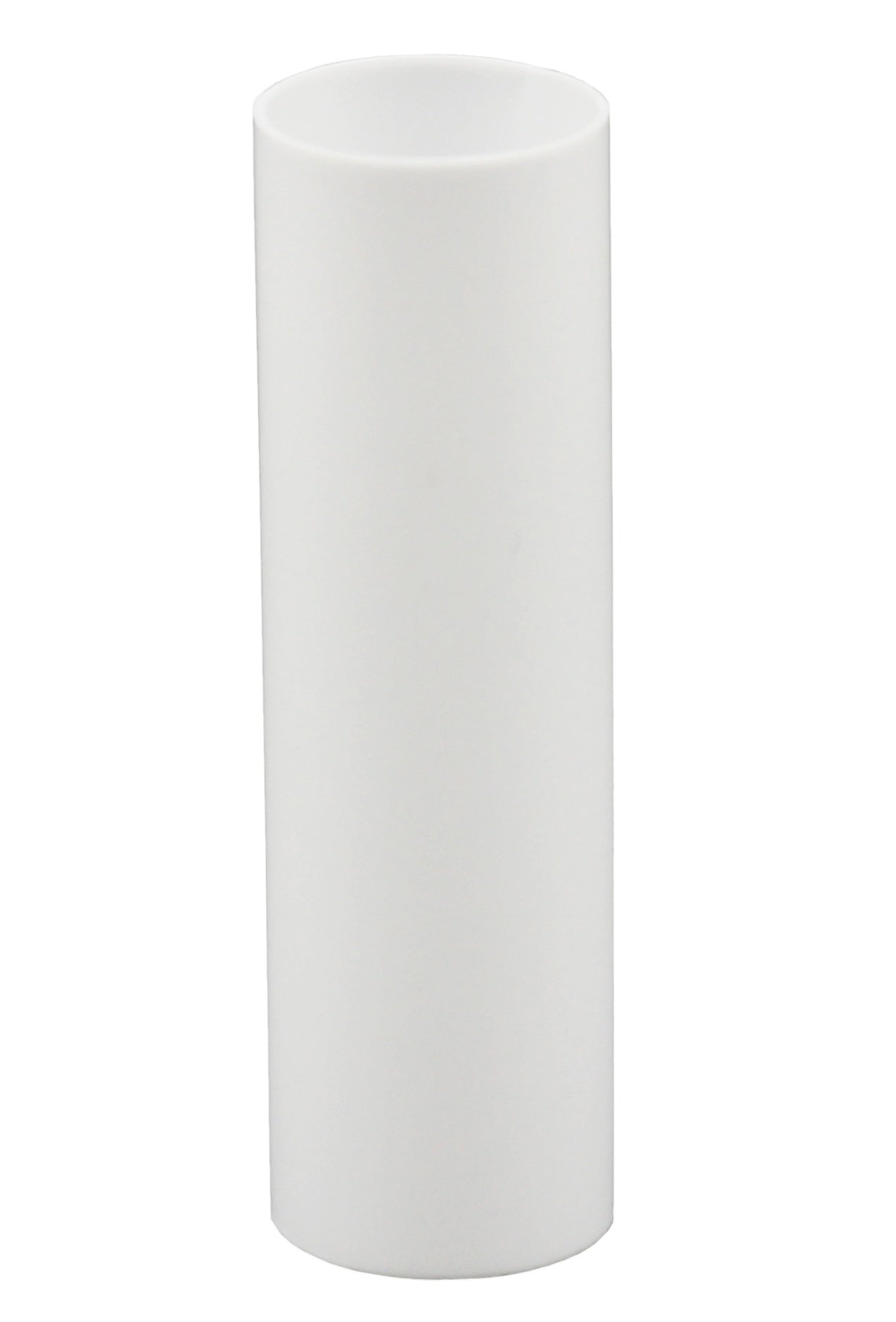 Set of 6, 3 Inch Tall White Plastic Candle Covers Sleeves Chandelier Socket - detail