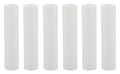 1751 - Set of 6, 4 Inch Tall White Plastic Candle Covers Sleeves Chandelier Socket Covers ~Candelabra Base