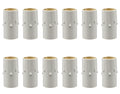 Creative Hobbies 1 3/4 Inch Tall White Drip Candle Socket Covers ~ Candelabra Base, 50 Pieces