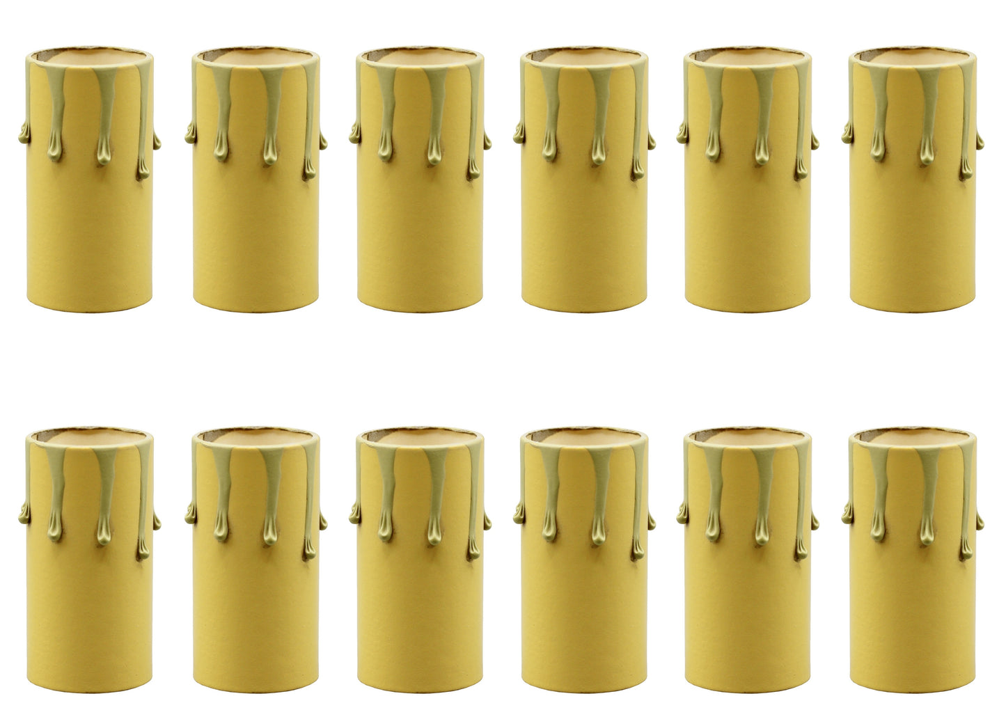 Creative Hobbies 1 3/4 Inch Tall Antique Look Drip Candle Socket Covers ~