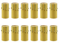 Creative Hobbies 1 3/4 Inch Tall Antique Look Drip Candle Socket Covers ~ Candelabra Base, 12 Pieces