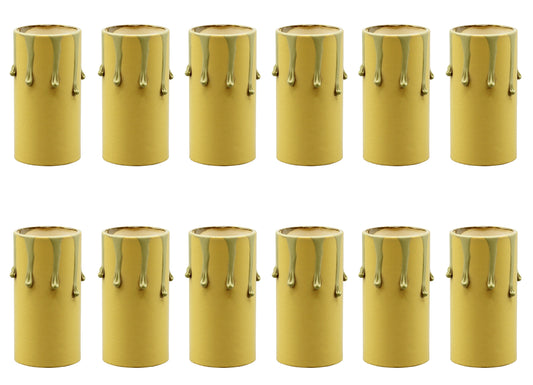 Creative Hobbies 1 3/4 Inch Tall Antique Look Drip Candle Socket Covers ~