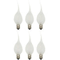 Silicone LED Night Light Bulbs, C7 Replacement Light Bulbs – 0.7W Equivalent to 4W 5W 6W 7W Incandescent, White Warm 2700K, Christmas String Lights, Electric Window Candles | 6 Pack