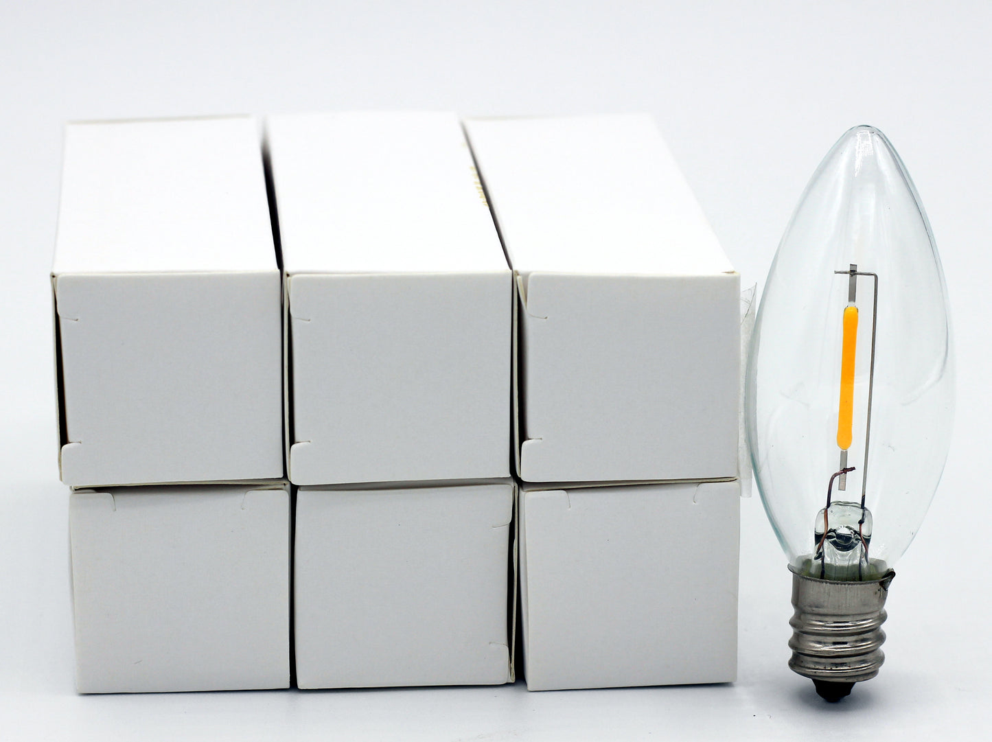 25-Pack LED Replacement Light Bulbs for Electric Candle Lamps, Window Candles, - view 5