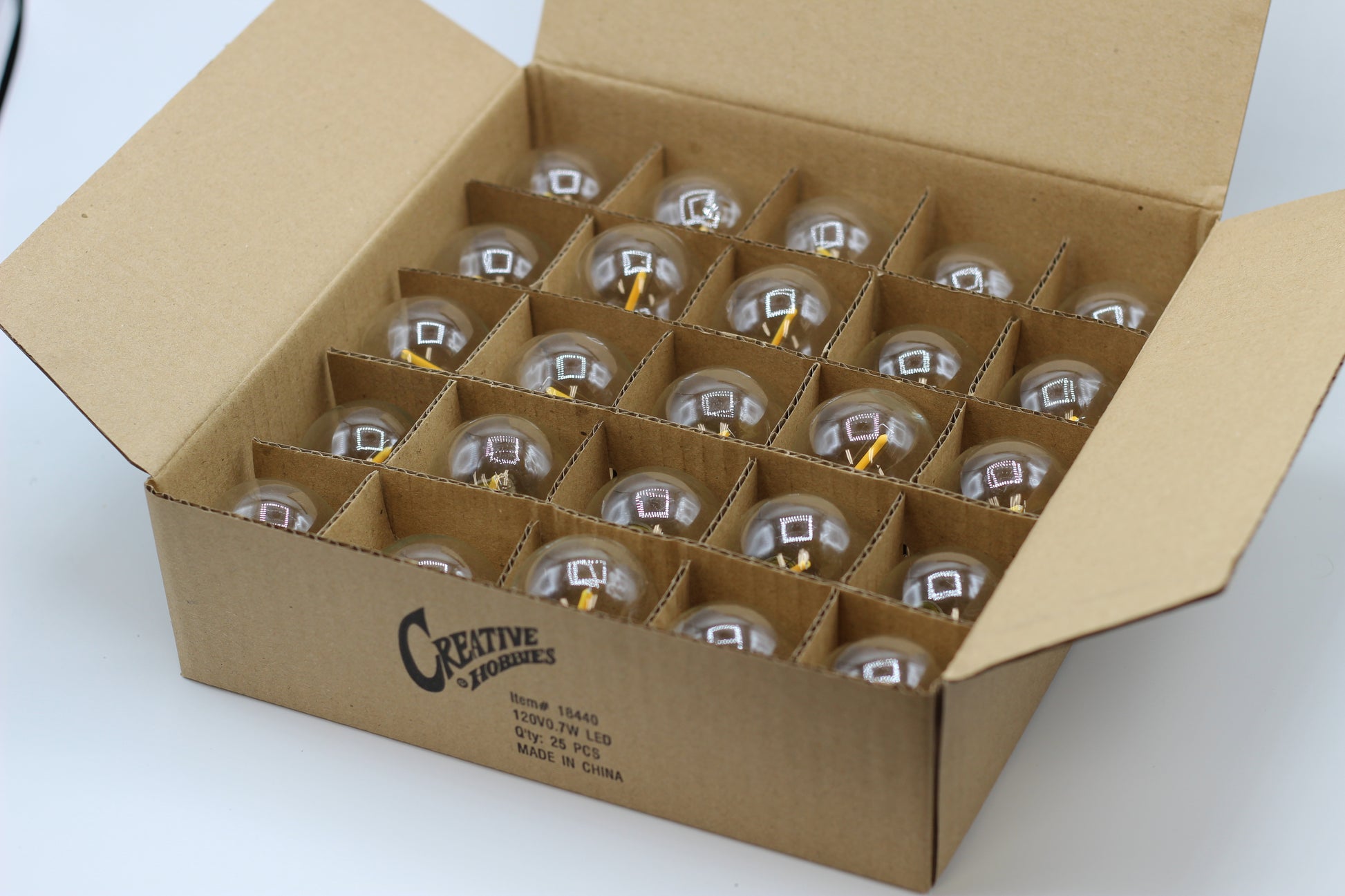 Clear LED Globe G40 Replacement Bulbs for Outdoor String Lights - 0.7W 120V Fit - close-up